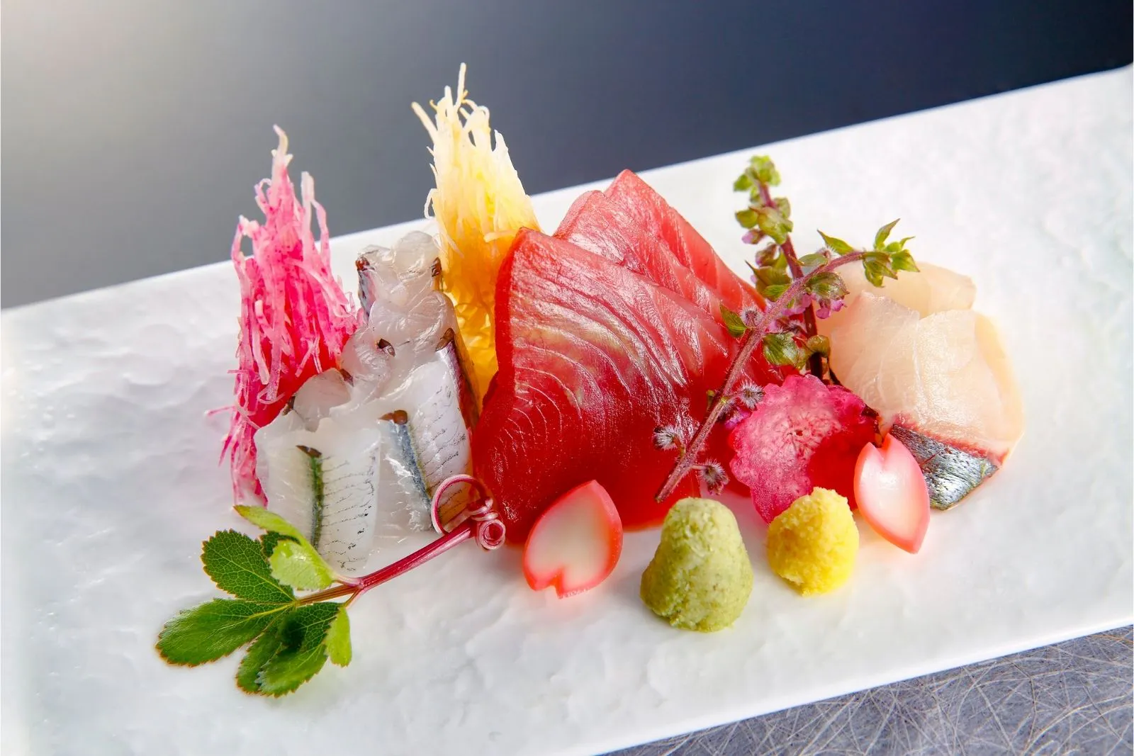 Premium sashimi platter with assorted fish at Kimiya Japanese Cuisine Roanoke Restaurant in Roanoke